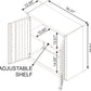 6-Piece Fortress Textured Garage Set with Cabinets, Wall Units and Table