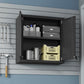 6-Piece Fortress Textured Garage Set with Cabinets, Wall Units and Table