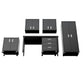 6-Piece Fortress Textured Garage Set with Cabinets, Wall Units and Table