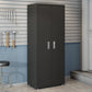 6-Piece Fortress Textured Garage Set with Cabinets, Wall Units and Table