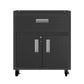 6-Piece Fortress Textured Garage Set with Cabinets, Wall Units and Table