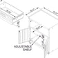 6-Piece Fortress Textured Garage Set with Cabinets, Wall Units and Table