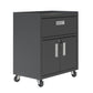 6-Piece Fortress Textured Garage Set with Cabinets, Wall Units and Table