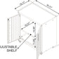 6-Piece Fortress Textured Garage Set with Cabinets, Wall Units and Table