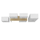 6-Piece Fortress Textured Garage Set with Cabinets, Wall Units and Table