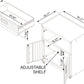 6-Piece Fortress Textured Garage Set with Cabinets, Wall Units and Table
