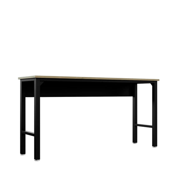 Fortress 72.4 Natural Wood and Steel Garage Table