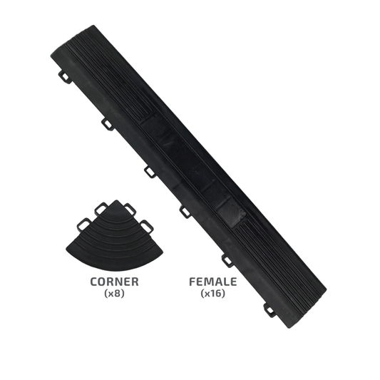 SafeRacks Garage Tile Edge Kit