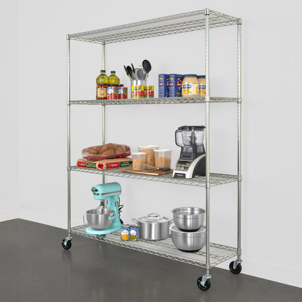 SafeRacks 4-Tier Wire Shelving (18 x 60 x 72)